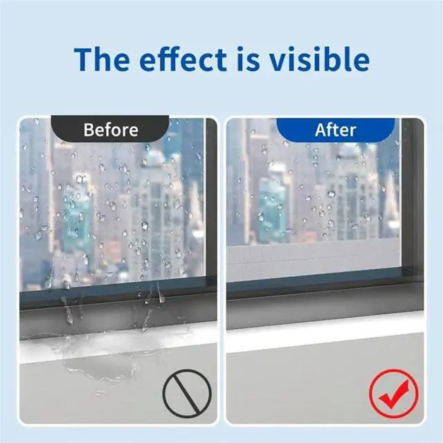 Alt view image 2 of 3 - Condensate Water Absorption Tape for Window - Condensation Moisture Absorber Strip Water Barrier Condensation 3pcs