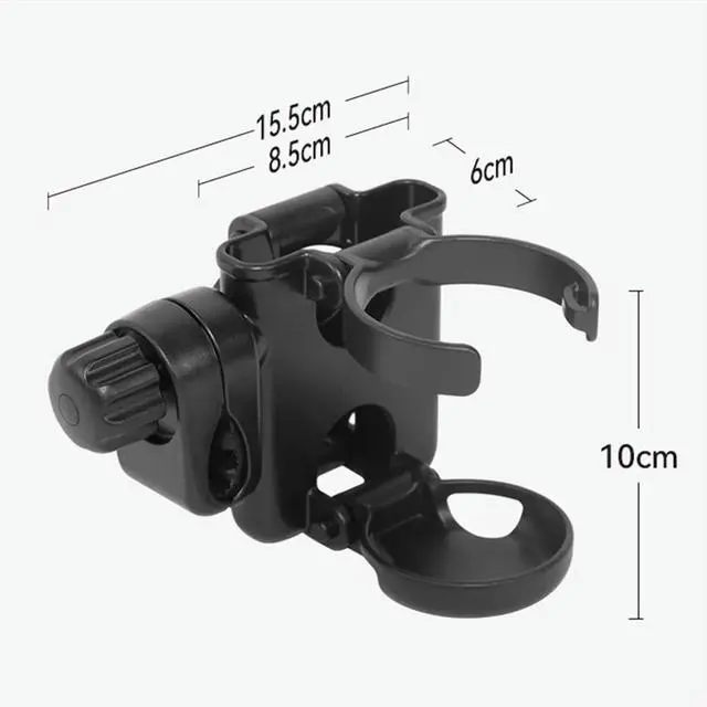 Alt view image 3 of 3 - Baby Stroller Cup Holder Universal Rotatable Phone Holder Stroller Children Pram Water Bottle Holders