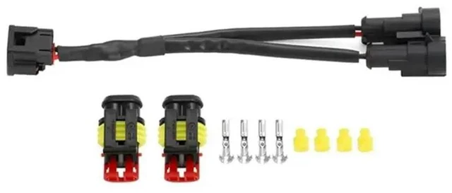 Alt view image 6 of 6 - 2X Y Splitter Cable Power Outlet Connector For Honda CRF250L CRF300L XL750 Transalp 2023-Up CRF1000L Africa Twin