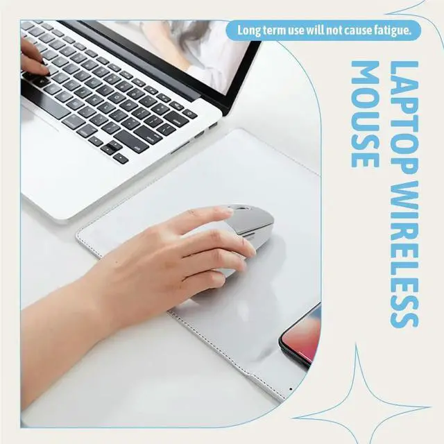 Alt view image 2 of 3 - Optical Cordless Mice Screen Display Laptop Mouse 2.4G Silent Bluetooth Mouse Mute Ergonomic Mouse