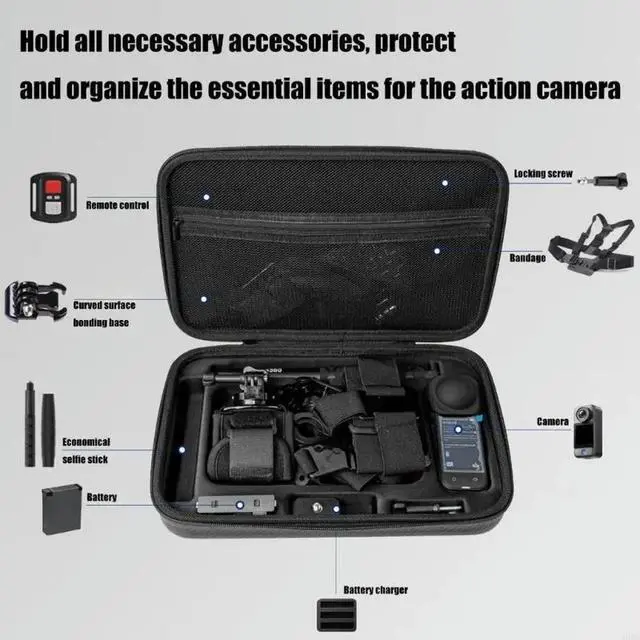 Alt view image 3 of 3 - Heavy Duty EVA Camera Case Bag Scratches Proof To Securedly Hold Photography Equipment For 360
