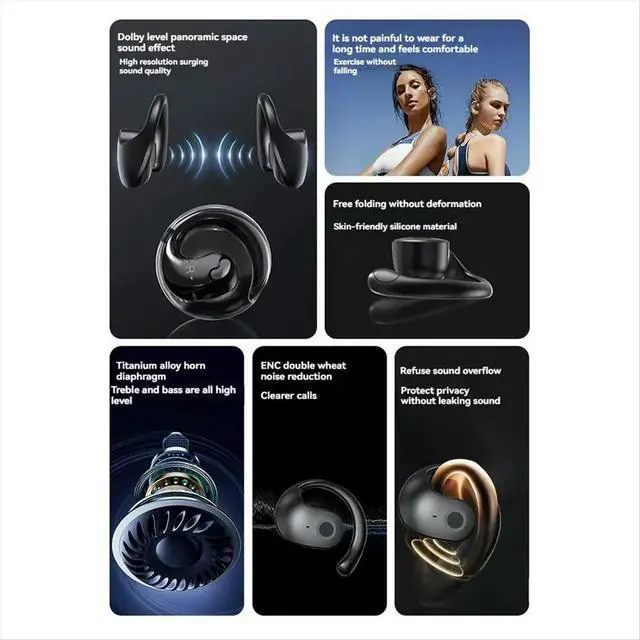 Alt view image 3 of 3 - Bluetooth Translation Earbuds Real Time Translation Earphones Voice AI Headphones for Travel,C