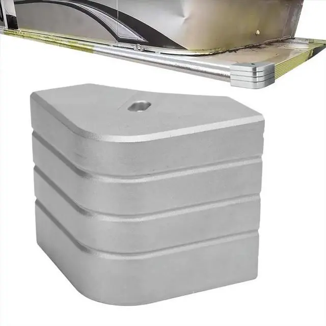 Main image of Pontoon Boat Parts Aluminum Pontoon Boat Corner Guards 90 Degree Rounded Dock Guards for Bunk Roof Fishing RV Guards