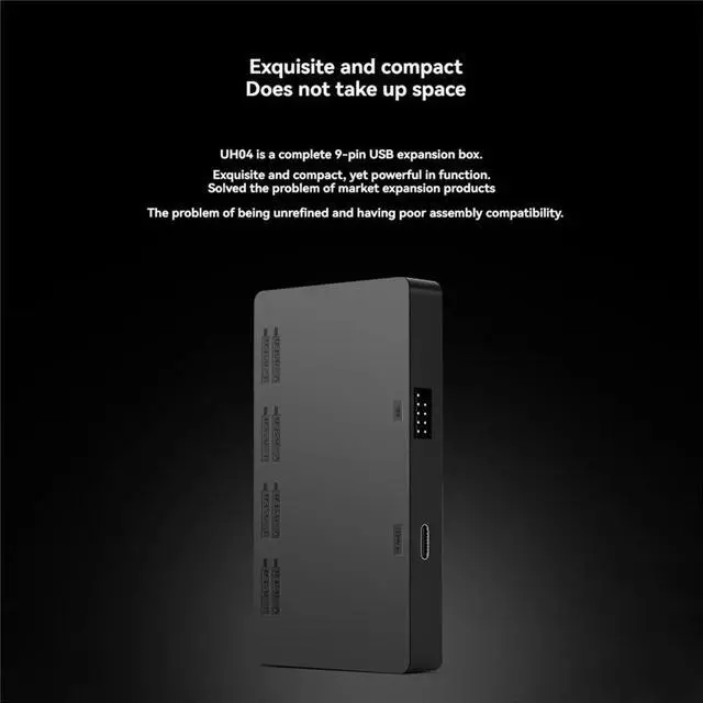 Alt view image 2 of 3 - Computer Motherboard Internal USB2.0 9PIN HUB Expander Hub Splitter USB 2.0 9Pin Hub for PC Case RGB Controller
