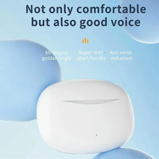Alt view image 2 of 3 - AI TWS Bluetooth 5.4 Earphones AI Instant Translation Headphones ligent Voice Assistant Sport Earbuds White