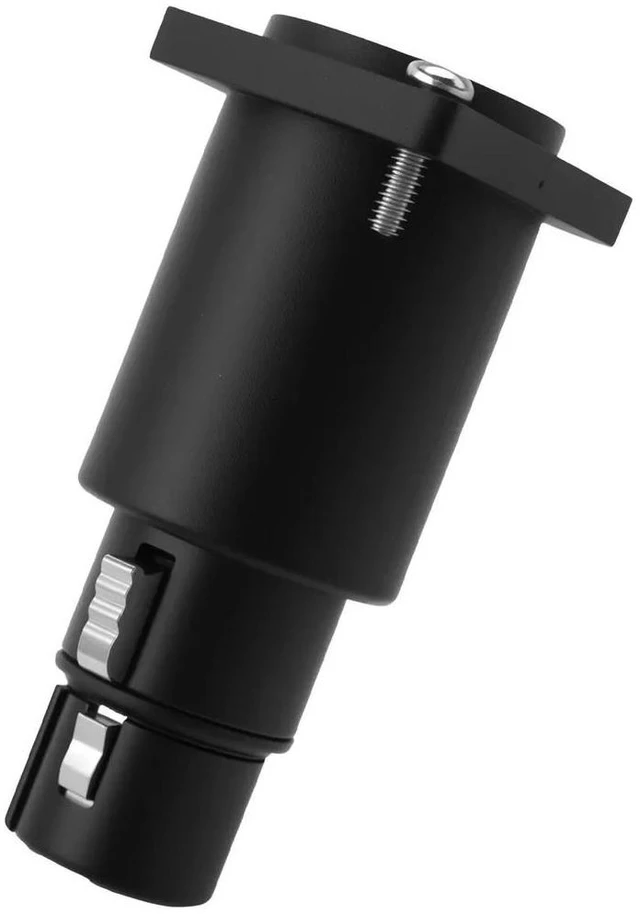 Alt view image 2 of 3 - XLR 3Pin DMX512 Male to Female Converter Chassis Flange Panel Mount Feedthrough Adapter for Neutrik NA3MDF PCM-S-0629