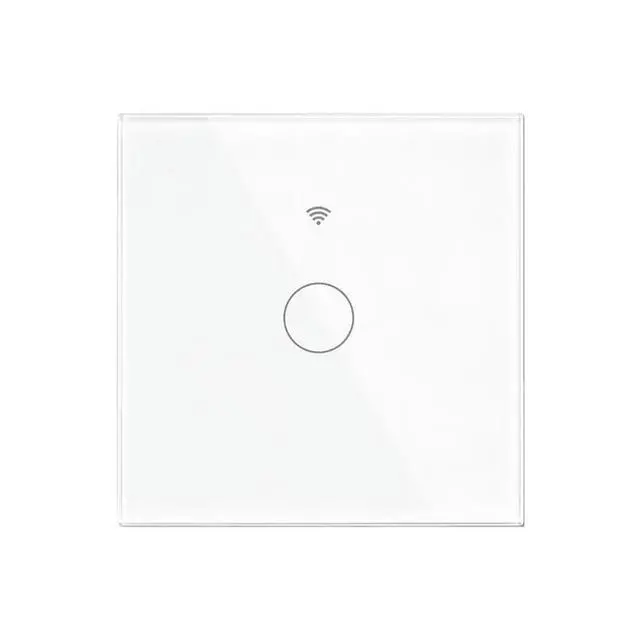 Alt view image 4 of 6 - Tuya Matter Light Switch EU Standard 1-Way Glass Touch Panel APP Remote Control Voice Enabled White