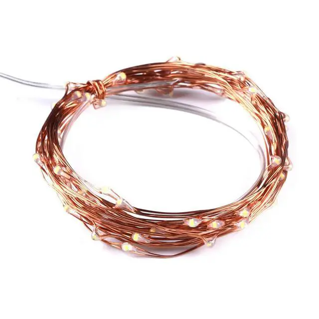 Alt view image 4 of 6 - 4PCS 10M 100-Lights (Four Colors) LED Light Strip 4.5V 3 X AA Batteries Waterproof Holder Case With On/Off