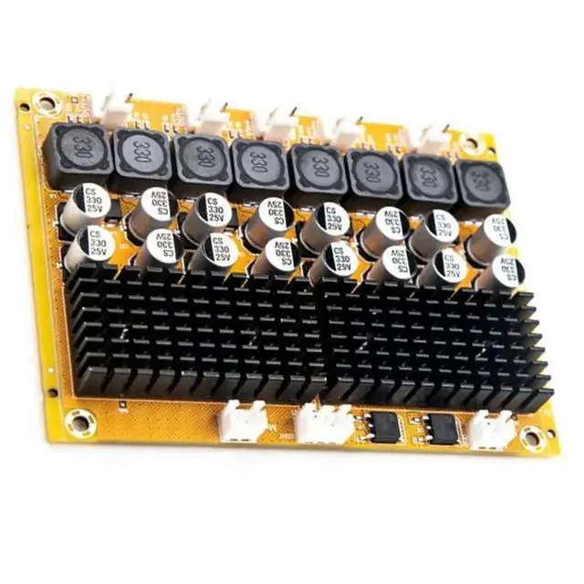 Alt view image 6 of 6 - AB25-A138 TPA3116 4 X 50W Digital Audio Power Amplifier Board 4 Channels DC8- 24V Power Supply