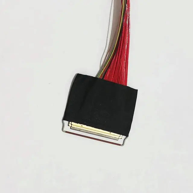 Alt view image 5 of 6 - 40p 0.5 to 40p 0.4+12p 0.4 dual connector 4K coaxial screen cable EDP cable oppsite backlight separation 20454