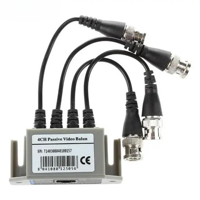 Alt view image 4 of 6 - 4-Channel Video Balun BNC UTP CAT5 Transmitter for CCTV/ Surveillance Camera Trend