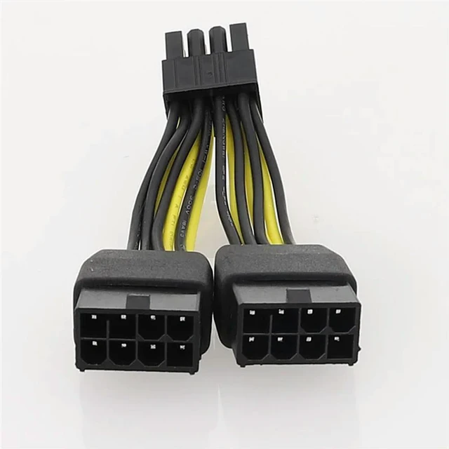 Alt view image 5 of 6 - YM-4X Dual 8Pin To 8Pin Power Cable Graphics Card Power Cord Cable For TESLA K80/M40/P100/V1 GPU 10Cm, B