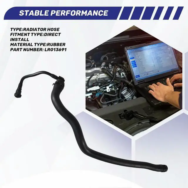 Alt view image 4 of 6 - Upper Rubber Hose LR013691 Radiator Hose Heater For Land Rover LR4 2010-2016