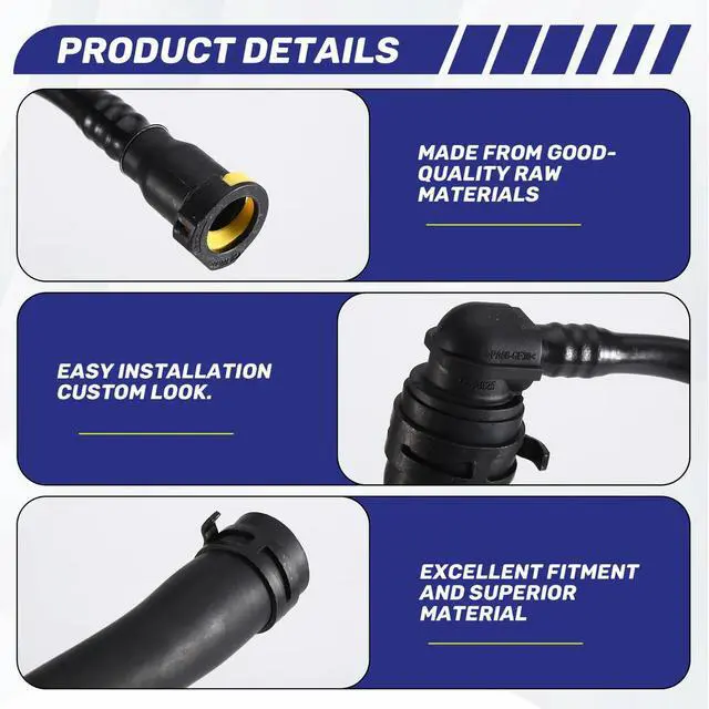 Alt view image 5 of 6 - Upper Rubber Hose LR013691 Radiator Hose Heater For Land Rover LR4 2010-2016