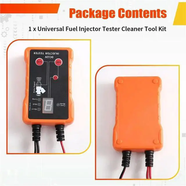 Alt view image 6 of 6 - Universal Fuel Injector Tester Cleaner Tool Kit 12V Output Power