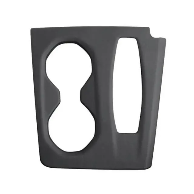 Alt view image 4 of 6 - Shift Panel Frame Central Control Cup Holder Trim Frame PU Leather Protector Panel Lid For Audi Q5 2026