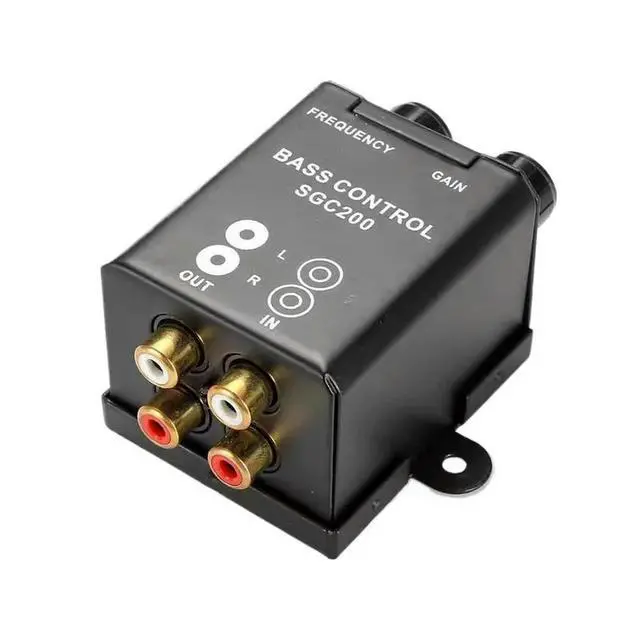 Alt view image 4 of 6 - Automotive Subwoofer Tuner Car Speaker to Line Audio Impedance Converter Car Stereo Radio Speaker Frequency Filter Bass Effect