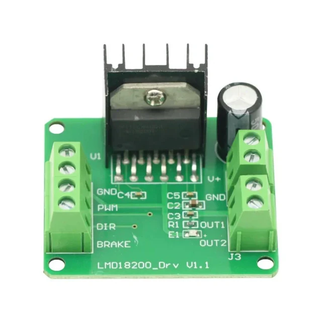 Alt view image 6 of 6 - LMD18200T DC Motor Driver Module Board PWM Adjustable Speed 3A Can realize forward/ reverse FOR UNO R3 Robot
