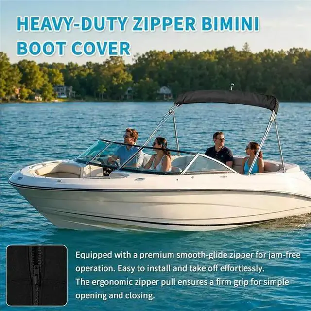 Alt view image 5 of 6 - Boat Bimini Top Replacement Boot Cover Cover Bimini Top Boot Cover