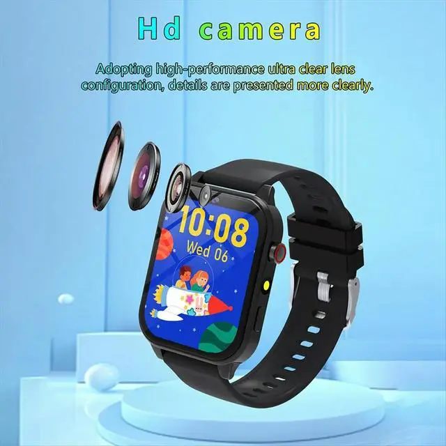 Alt view image 5 of 6 - Children Study watch HD Camera Games Flashlight Sleep Monitoring Alarm Calculator Birthday Gift for Boys Girls D