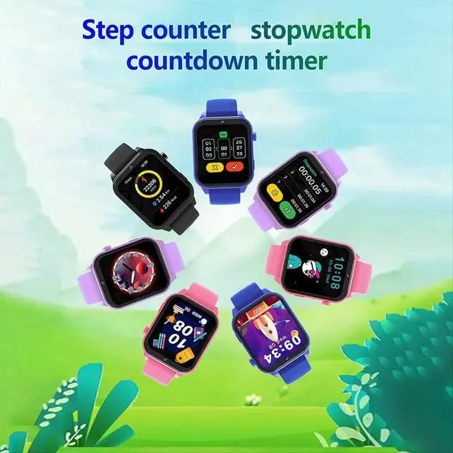 Alt view image 6 of 6 - Children Study watch HD Camera Games Flashlight Sleep Monitoring Alarm Calculator Birthday Gift for Boys Girls D