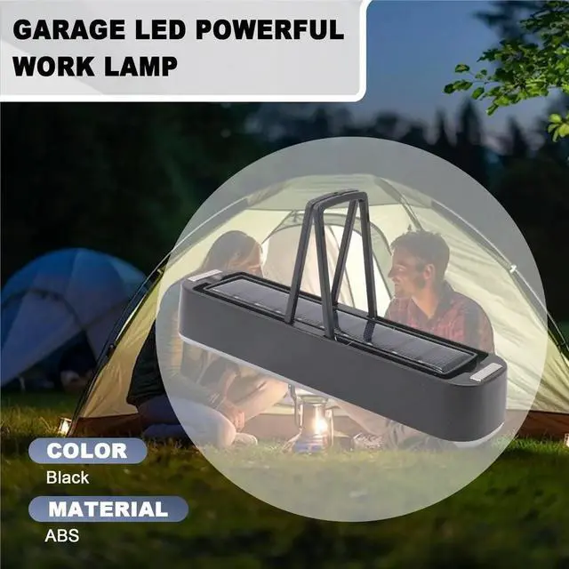 Alt view image 6 of 6 - Solar Rechargeable Camping Lantern 3600mAh Power Bank 3 Light Modes LED Lantern Tent Light Powerful Work Lamp Garage