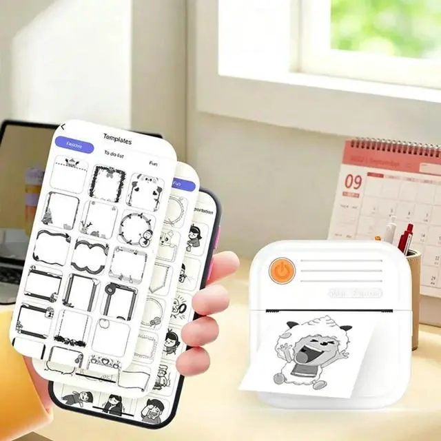Alt view image 6 of 6 - Question Printer For Mobile-el& Error Correction Mini Print Device For Kids