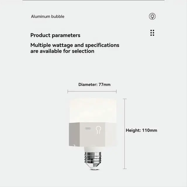 Alt view image 5 of 6 - LED Rechargeable Light Bulbs with Remote Operated Light Bulb Three Color Changing Bulb with Hook