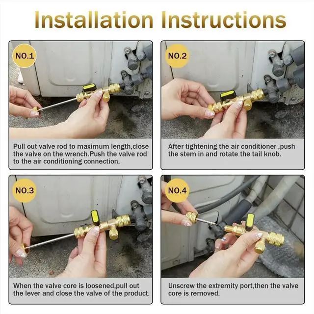Alt view image 4 of 6 - High-Valve Core Replacement Tool for Quick Valve Needle Change - Disassembly Tool