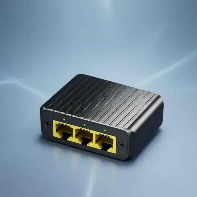 Alt view image 5 of 6 - 2025 4 Entry Ethernet Extension With l Housing 1000Mbps High Speed Data Transfer For Home Offices And Dormitory