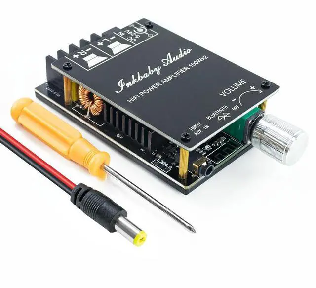 Alt view image 5 of 6 - 200W Bluetooth 5.0 Amplifier Board TPA3116D2 100W+100W Stereo Dual Channel Amp Board Audio Receiver for Home DIY Speakers