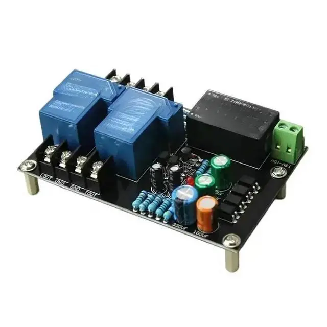 Alt view image 4 of 6 - 30A High-power Stereo Audio Amplifier Speaker Protection Board With Power Integrated AC 100V-220V GND Independent