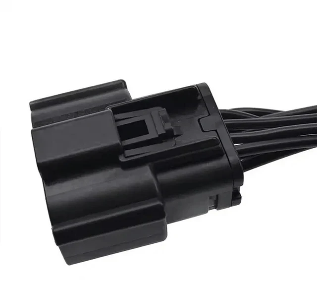 Alt view image 6 of 6 - Fit For Dodge Ram 2500 Black Car Headlight Connector Plug Harness 68364272AA Pigtail