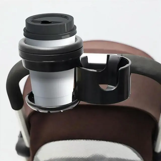 Alt view image 5 of 6 - Rotating Cup Holder, Car Seat Cup Holder, Electric Vehicle Water Bottle Dual Cup Holder, Baby Bottle Holder