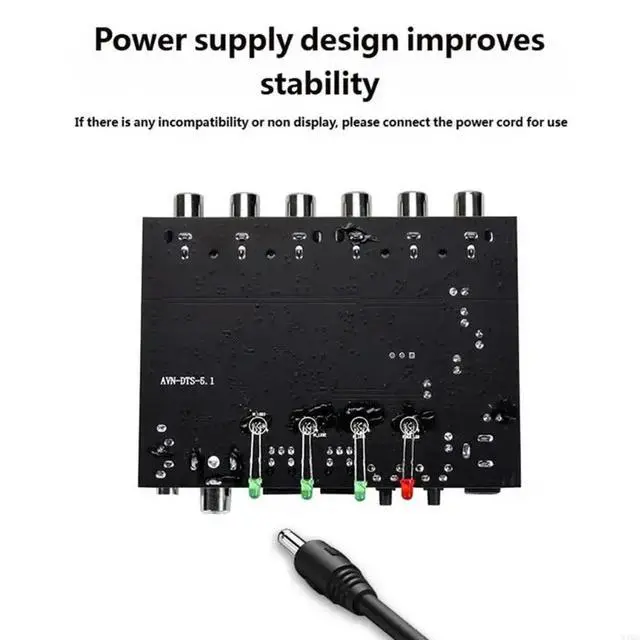 Alt view image 5 of 6 - 5.1 Surround Sound Processor with Multiple Digital Input Capabilities for Home