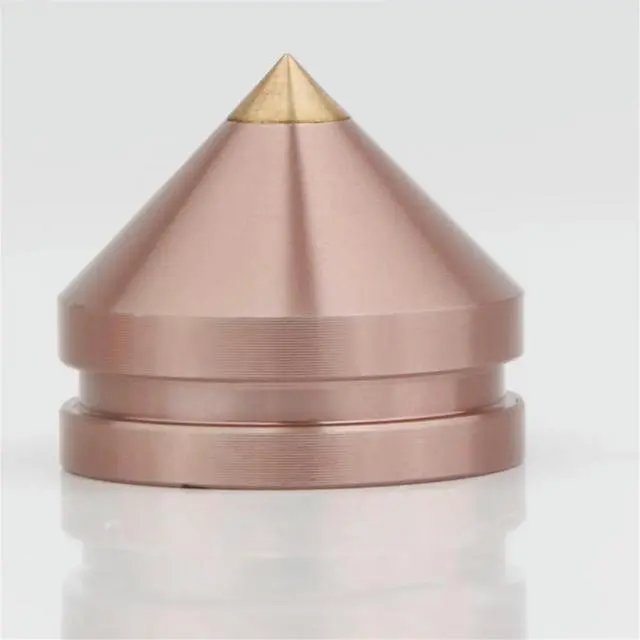 Alt view image 5 of 6 - 4PCS Speaker Stand Feet Foot Pad Aluminium Alloy l Shock-Absorbing Cone Floor Foot Nail CD Player Stand M23x20 C