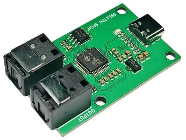 Alt view image 5 of 6 - SSS1700C1 USB Sound Card TypeC Interface Spdif Fiber Optic Digital Audio Input/output Digital Interface