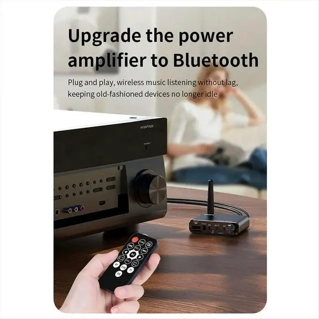 Alt view image 4 of 6 - Bluetooth 5.4 Audio Transmitter Receiver 3.5MM AUX for RCA USB U-Disk HIFI Stereo Music Adapter DSP Decoding