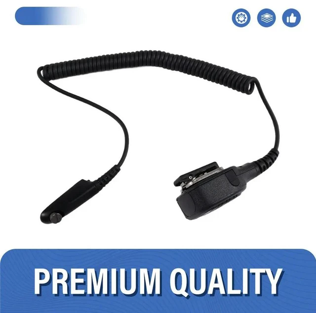 Alt view image 4 of 6 - Handheld Speaker PTT Mic for GP328 GP338 GP340 GP360 GP680 HT750 Mtx850Ls Mtx8250 Mtx9250 Radio Walkie Talkie