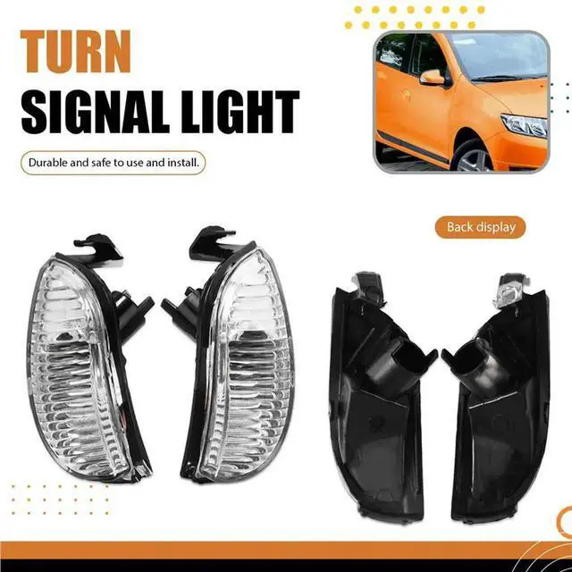 Alt view image 5 of 6 - 1Pair Left / Right Mirror Steering Side Turn Signal Light Reverse Signal Light 261600509R For Renault Logan Sandero II