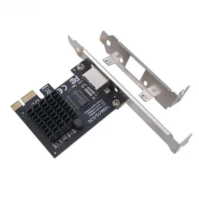 Alt view image 4 of 6 - 2.5Gb Network Card PCI Express X1 To RJ45 Port Gigabit Ethenet Network Cards 2500Mbps RTL8125BG Chip PCIE LAN Card + Low Bracket