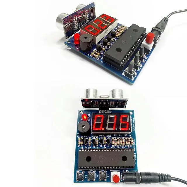 Alt view image 5 of 6 - diy electronic Ultrasonic Rangefinder Kit alarm HC-SR04 Reversing radar diy soldering project 51 MCU(no )