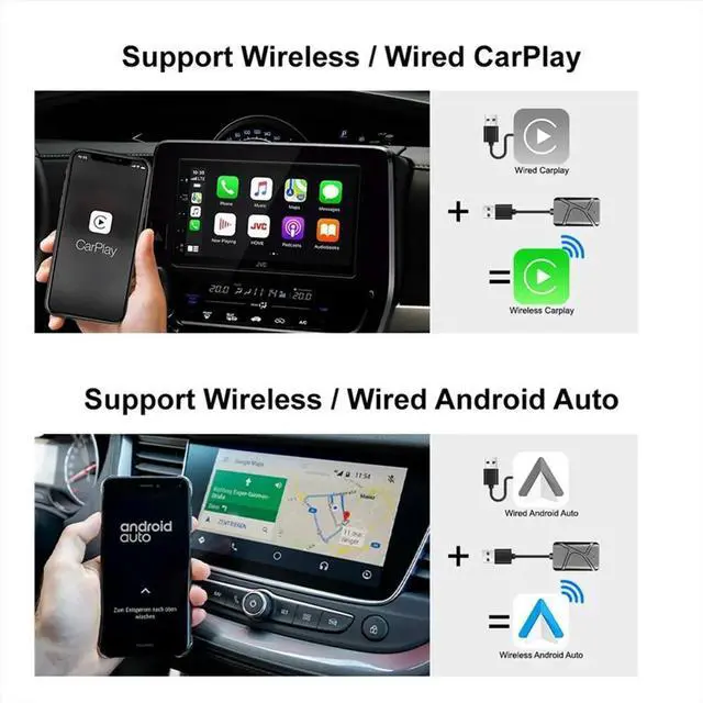 Alt view image 5 of 6 - 2-in-1 CarPlay Adapter CarPlay Mini Box for Android Auto Dongle for Audi and Volkswagen Car Radios