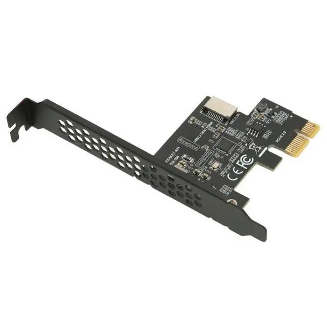 Alt view image 4 of 6 - PCIE to USB 3.2 Expansion Card 5Gbps High Speed PCIE X1 to USB3.2 Gen1 TYPE E 20PIN Expansion Card For Desktop Front Type C