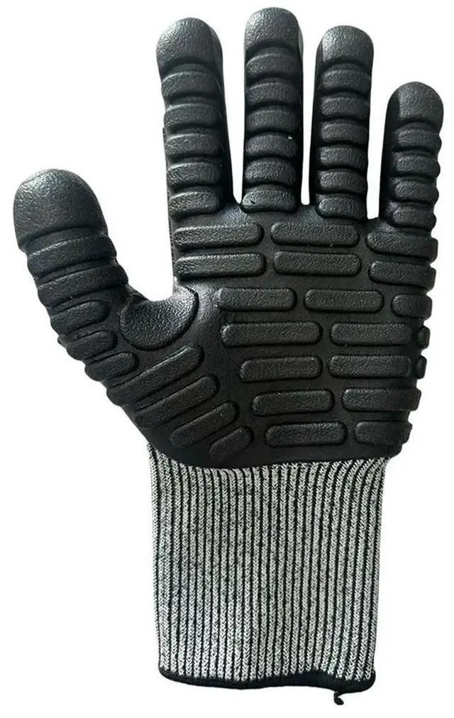 Alt view image 5 of 6 - TPE Cut-Resistant and Impact-Resistant Gloves Shock-Absorbing for Logging,Mining,Construction,Drilling,and Road Repair