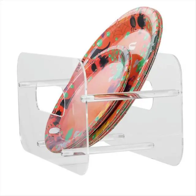 Alt view image 4 of 6 - Acrylic Plate Stand Clear Plate Stand Acrylic Display Easel