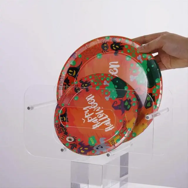 Alt view image 5 of 6 - Acrylic Plate Stand Clear Plate Stand Acrylic Display Easel