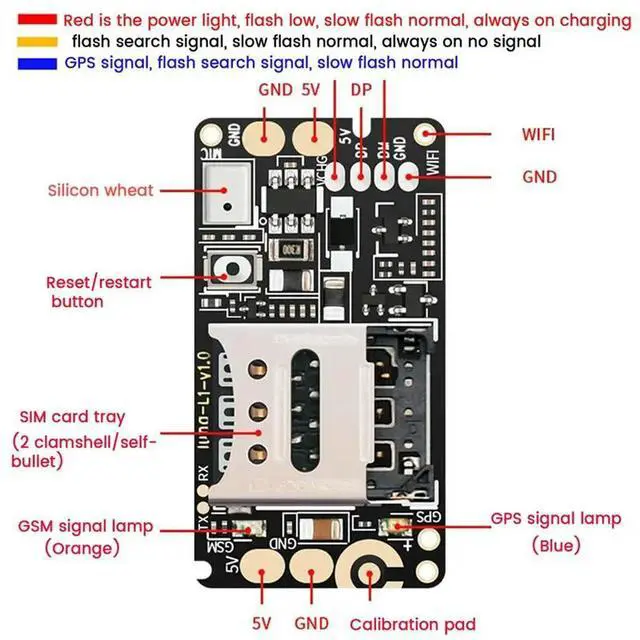 Alt view image 5 of 6 - Tracker PCBA Module Real Time Tracking Locator Device For Car Kids Elderly Men Anti-Lost Recording Tracker