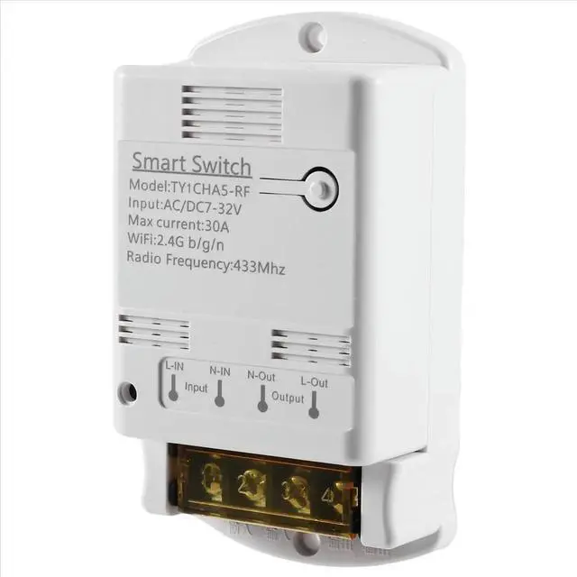 Alt view image 5 of 6 - 30A Tuya Switch ligent Automation Modules APP Remote Control 12V 24V 20A Relay HIGH POWER 4000W