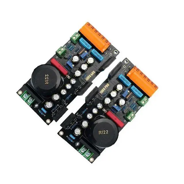 Alt view image 4 of 6 - DLHiFi 2pcs Hood 1969 25W Class A Power Amplifier Board Split With Voltage Stabilization Design 2SC5200 Large Tube